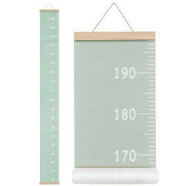 Abitzon Height Chart Kids Wall Sticker Size Gauge Baby Growth Chart Height Ruler Hanging Decoration Nursery Measuring Ruler for Babies Girls Boys (Avocado Green)