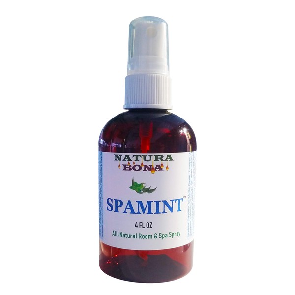 Natura Bona Peppermint Eucalyptus Spearmint Spray; Spamint, Massages, Deodorizing. Helps with Eliminating Bad Odors, Freshening Room & Linen (4oz, Mist Spray Bottle)