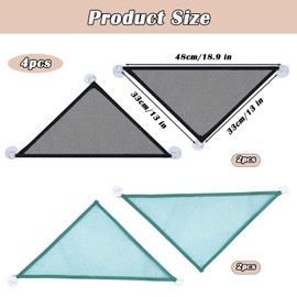 YSJCHEBS 4-Piece Mesh Hammock, Reptile Hammock, Reptile Accessories, Woven Hammock, Reptile Toy