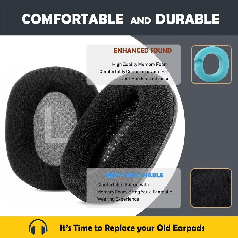 SMH-1200 Earpads Cushion Replacement for Senal SMH-1200/ SMH-1000 Monitor Headphones