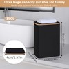 iEGrow 150L Laundry Basket with Lid,Large Laundry Hamper with Bamboo