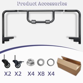 XOOKUN Hardtop Storage Rack Top Carrier Suitable for 1976-2023 Jeep Wrangler YJ TJ JK JL JKU JLU Unlimited & Newer Jeep Wrangler CJ-7 Movable Bracket Sliding Cart for 2/4 Door (Black) 1987-2024