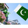 Large Pakistan Flag,3x5 FT Pakistani 75D Outdoor Banner,Pakistanis Decor for