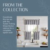 Elrene Home Fashions Tucker Ticking Stripe Tier Window Curtains for