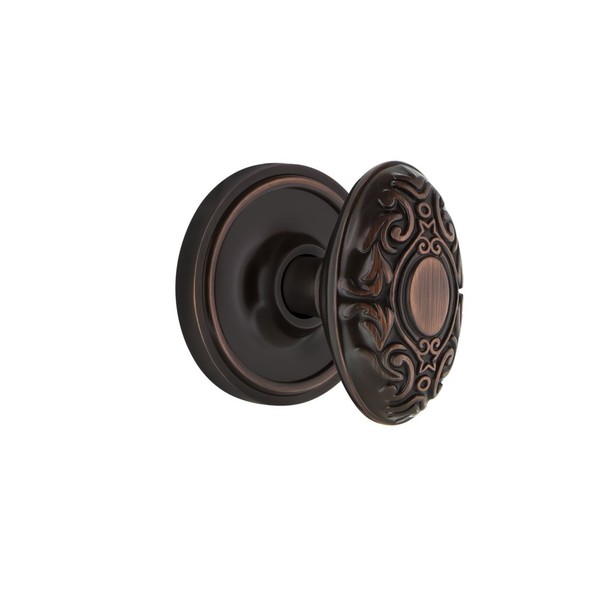 Nostalgic Warehouse Classic Rosette Privacy Victorian Door Knob in Timeless