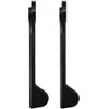 Fullex Inline Patio Door Handle Black Lever Pair Suits 5mm