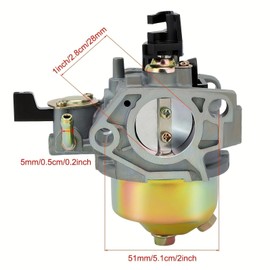 GX390 Carburetor Precision Fuel Mixing Compatible with Honda 13HP/11HP Engines, Compatible with Compatible with Toro 22308 & 22330 Compact Utility Loaders Durable GX390K1/GX390U1, Part 16100-ZF6-V01