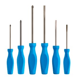 CHANNELLOCK SD-6H 6 Piece Professional Screwdriver Set, Magnetic Tip, Made in USA, Molded Tri-Lobe Grip