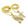Fashion 21 Gold Tone Cross, Praying Hands Pendant 24, 30