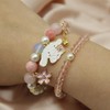 Couple Heart Kawaii Bracelets Set Kawaii Anime Cute Crystal Beads