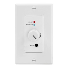 TNP Wireless Bluetooth Audio Receiver Wall Plate Mount, 120W BT 5.0 aptX Music Streaming Adapter - Speakers Stereo Amplifier Audio Volume Control, 3.5mm AUX Input for Sound Speaker Systems