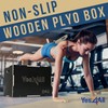 Yes4All 3 in 1 Non-Slip Wooden Plyo Box, Plyometric Box