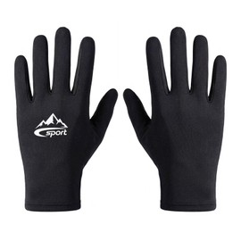 ZVCXOE Inner Gloves, Motorcycle Gloves, UV Protection, Sweatproof, Cool, Contact Cool, Thin, Quick Drying, 1 Second, Stretchable, Ultra Lightweight, Unisex, Skiing, Fishing, Cycling, Climbing