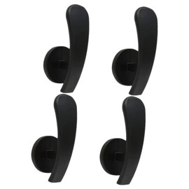 4 Piezas Ganchos De Cortina De Metal para Sujetar Cortinas con Soporte Montado En Pared Accesorios De Aluminio De 2.6X1.1 Pulgadas para Cortinas De Tela En Hogar Y Oficina