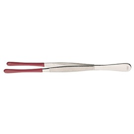 LINDNER Das Original Nickel Plated Coin Tweezers 120mm with Coated Ends