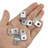 ITROLLE 20PCS 135 Degree Corner Brackets Zinc Electro-Plate Finish Iron