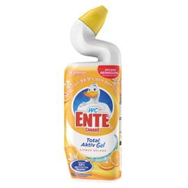 WC Ente Total Active Gel Liquid Toilet Cleaner with Duck Neck Technology, Anti-Bacterial