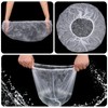 SATINIOR 50 Pieces Lengthen Disposable Shower Caps Waterproof Clear Elastic