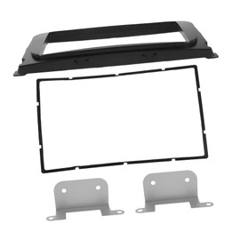 Alipis Car Audio Panel 2din Stereo Installation Kit Bezel for Vehicles Side Mount