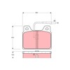 TRW GDB156 Brake Pad Set, Disc Brake - (4-Piece)