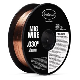 Eastwood .030 11 lb Solid Mig Bronze Copper Metal Fabrication Welding Wire Spool