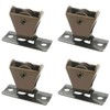 MTQY 4PCS Curtain Hardware Rope Wheel Roman Curtain Rope Pulley
