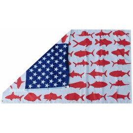 RFCO 3x5 USA BEACH LIFE Flag FISH Dolphin Tuna Shark American Flag Banner