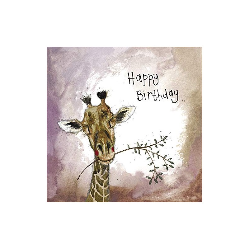 ALEX CLARK Happy Birthday Giraffe Card