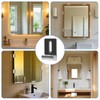 8 Pcs Mirror Clips, Stainless Steel Mirror Brackets, Mirror Mounting