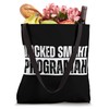 Wicked Smaht Programah Wicked Smart Programmer Distressed Tote Bag