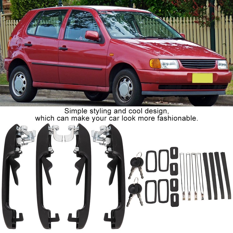 4PCS Car Front Rear Left Right Exterior Door Handle with
