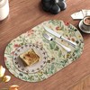 YUVAMAGIMO Floral 4 PCS Place Mats for Dining Table Faux