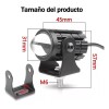 Faros Luces Led Para Motos Auto Doble Color Auxiliares 4pz