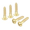 sourcing map Wood Screws M2.5 x 12mm Slotted Round Head