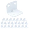 L Bracket White Karcy Angle Bracket Corner Braces 1x1.2(LxW) Stainless