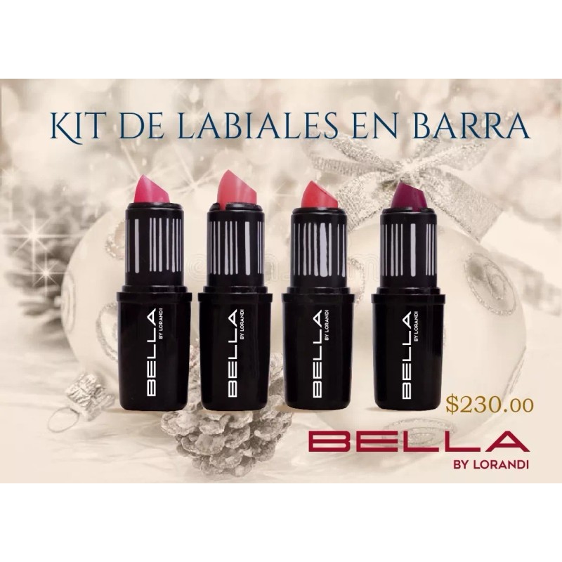 Bella Set De 8 Labiales En Barra Bella