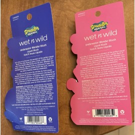 Wet N Wild 2-Pc Wet N Wild SpongeBob Underwater Wonder Liquid Blush Coral Pink NEW/SEALED