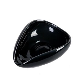 Coffee Spoon Rest, Small Ceramic Coffee Spoon Holder for Coffee Bar, Black Coffee Stirrers Holder for Coffee Station, Mini Teaspoon Rest for Coffee, Cute Coffee Bar Station Accessories