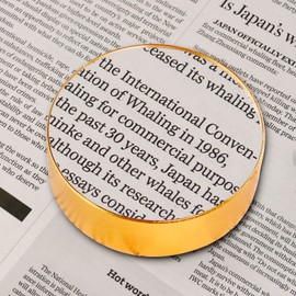 5X Paperweight Mirror Round Shape Hd Dome Genuine Glass Paperweight Map and Reading Aid (No Handle)