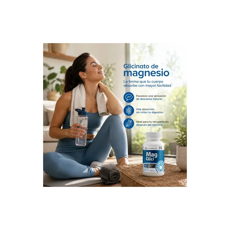 Healthaddiction Glicinato De Magnesio 400mg Cápsulas