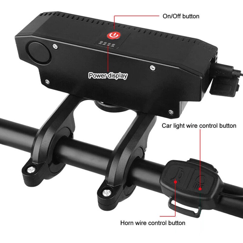 summer_home USB Rechargeable Bicycle Front Headlight Super Bright LED Bike