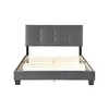 Lexicon Full Bed Frame, Velvet Upholstered Bed with Button Tufted