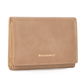 Montana West Small Women's Wallet RFID Wallet Women Trifold Credit Card Wallet Wallets for Women 2024 with ID Window