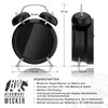CSL - Wecker digital - Retro Design – lauter Glockenalarm