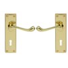 Carlisle Brass Victorian Scroll Lever On Backplate - Lock 57mm