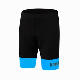 BASADINA Kids Padded Bike Shorts Girls Cycling Biking Pants 3D Padding Bike Shorts for Boys Black Blue