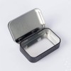ACEmedia 12pcs Metal Rectangular Empty Hinged Tins Box Containers, Mini