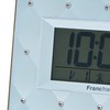 Francfranc Avisco Radio Digital Clock, Blue, Table Clock, Sparkle, Compact,
