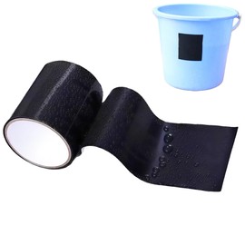 ULcomlife Waterproof Repair Tape, Strong Waterproof, Instant Repair, Water Leakage Prevention, Stick on Wet Surfaces, Compatible with PVC Pipes, Metal, Aquariums, Rain Gutters (Black, Width 2.0 inches (5 cm) x Length 4.9 ft (1.5 m)