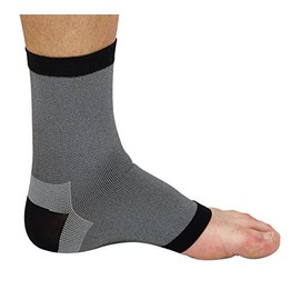 MANIFATTURA BERNINA Variform 1504N Compression Socks Elastic Ankle Band Tubular Ankle Compression Support for Sports, black